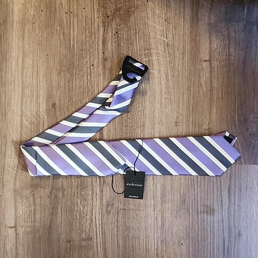 Men's Purple/Grey Tie